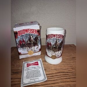 2021 Limited Edition Budweiser Clydesdale Holiday Stein, the 42nd